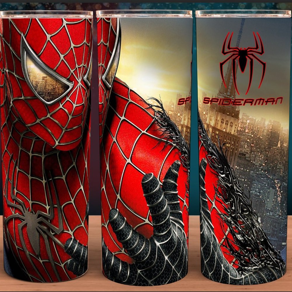 Spiderman in New York Cup Mug Tumbler  20oz